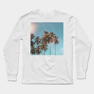 Summer Palm Trees Long Sleeve T-Shirt